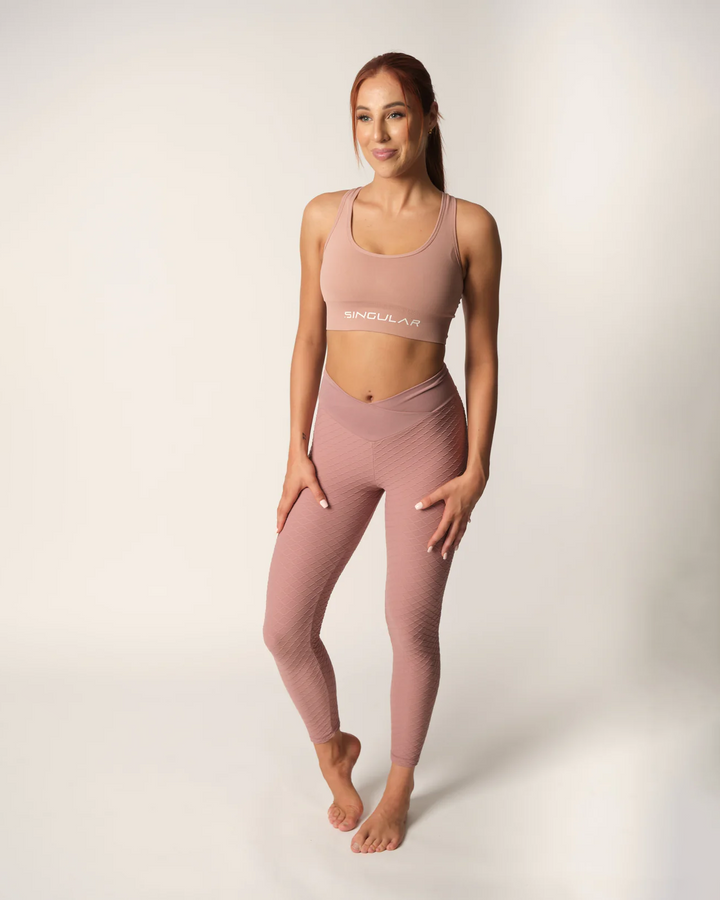 Urban Ribbed Tights Musk-Pink