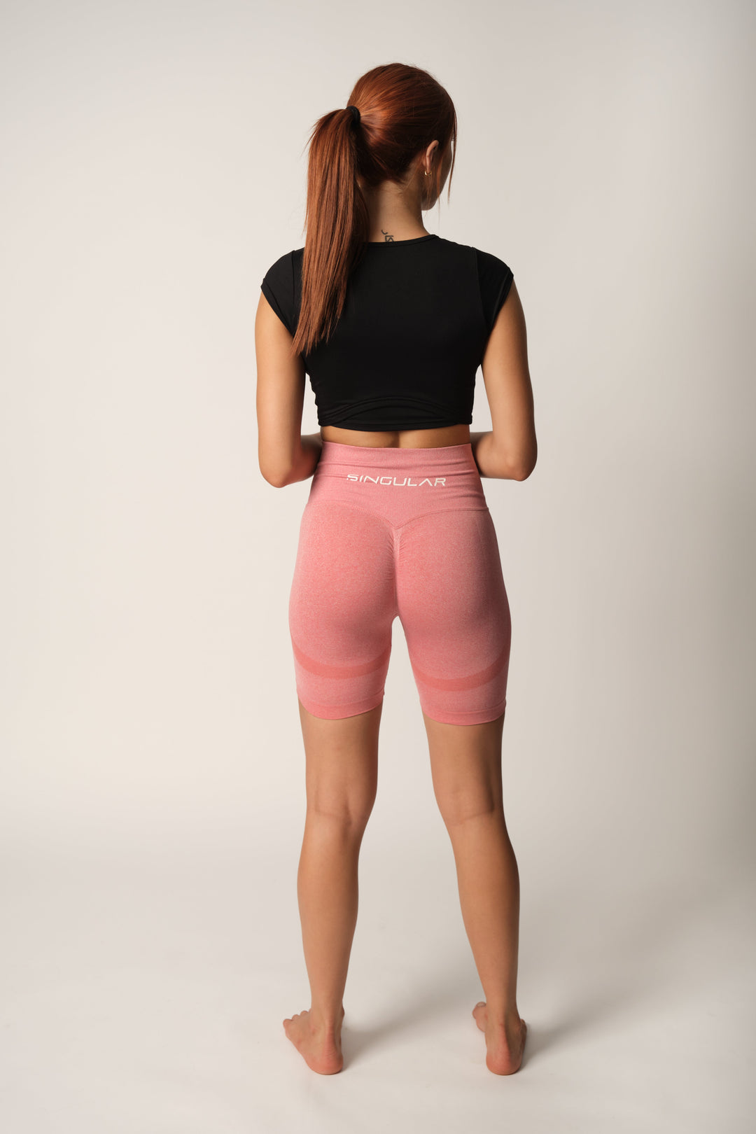 Women's Scrunch Shorts#PaleVioletRed