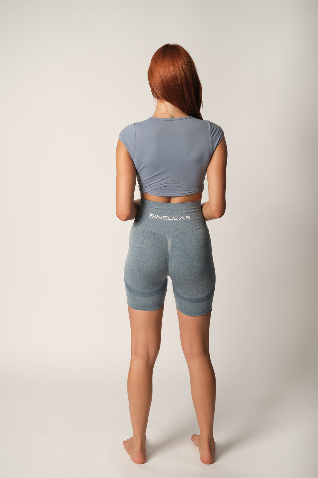 Women's Scrunch Shorts#LightSlateGray