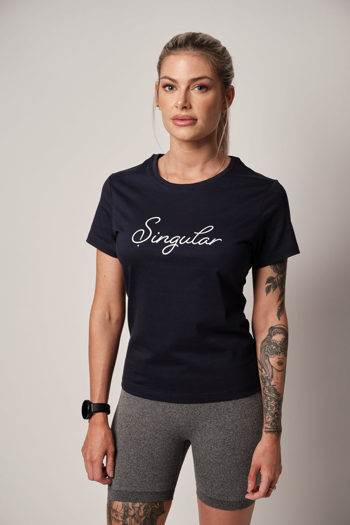 Singular Women's Basic T shirt#MidnightBlue