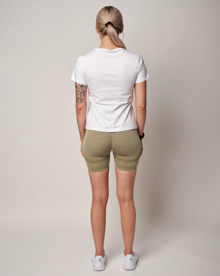 Sculpt Scrunch Shorts Light-Olive