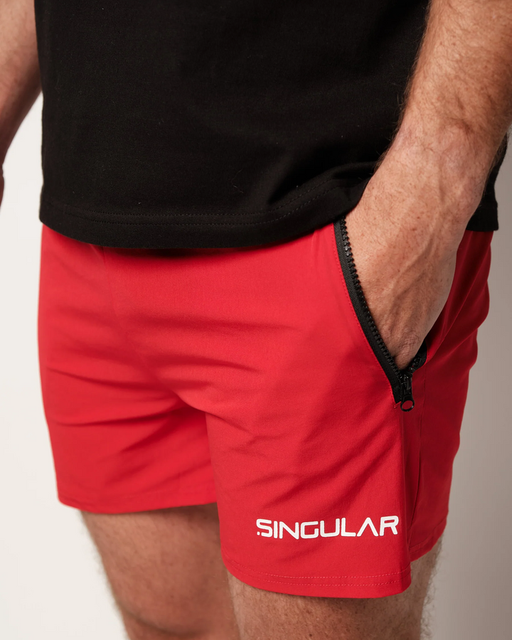 Muscle Fit Shorts Crimson