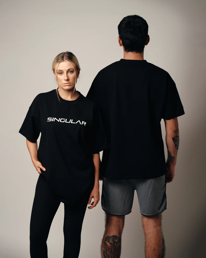 Unisex Oversized style Tee Black